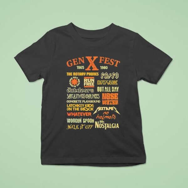 Gen X Fest The Rotary Phones Retro T Shirt