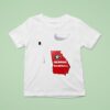 Georgia Baseball Biiiiig Georgia Guy Map T Shirt