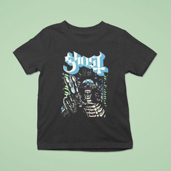 Ghost Skeletour World Tour August At Las Vegas Mgm Grand Garden Arena Cyborg T Shirt