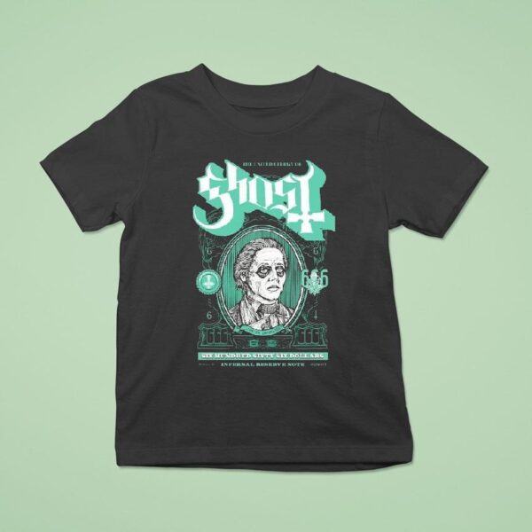 Ghost The United Clergy Of Mummy Dust Dollars Infernal Reserve Note T Shirt