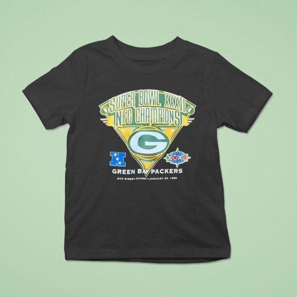 Green Bay Packers Super Bowl Xxxii Nfc Champions T Shirt