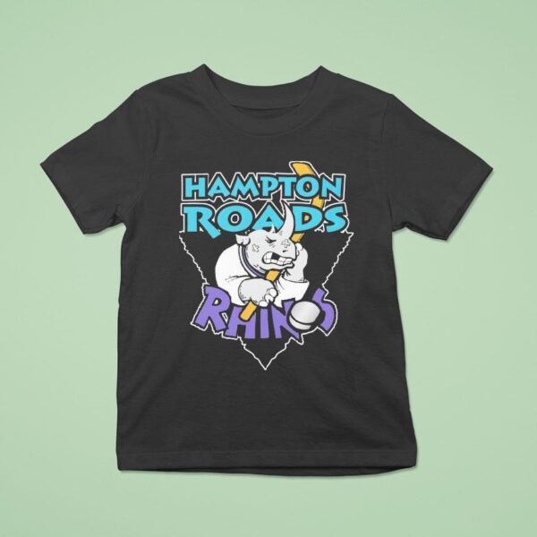 Hampton Roads Rhinos Hockey Logo Hirt T Shirt