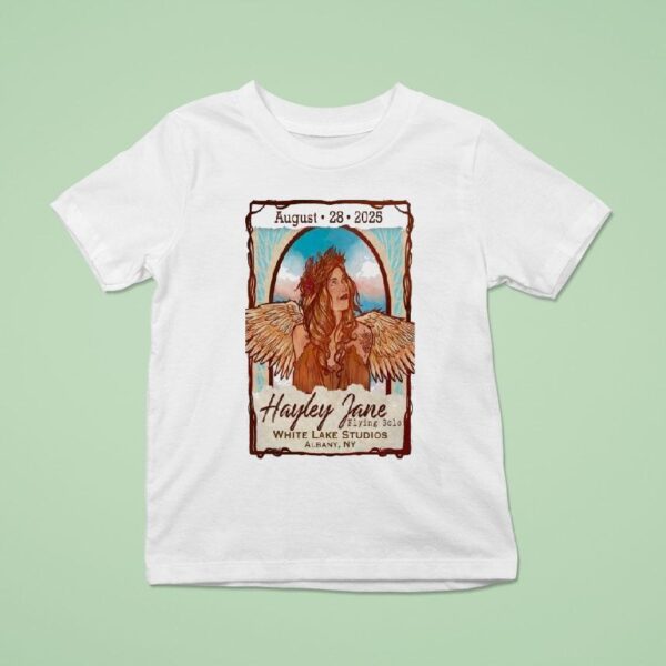 Hayley Jane Flying Solo White Lake Studios Albany Ny Wings T Shirt