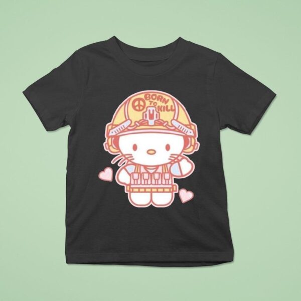 Hello Kitty Born To Kill T Shirt