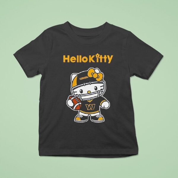 Hello Kitty X Washington Commanders Cat Nfl Fan T Shirt