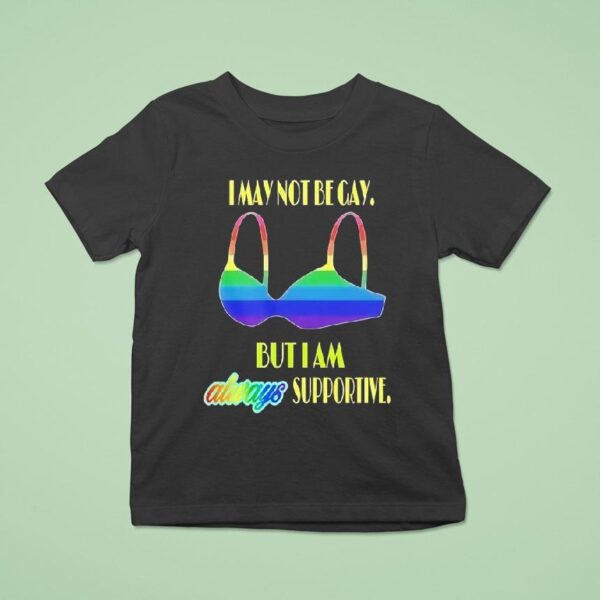 I May Not Be Gay But I Am Always Supportive Pride T Shirt