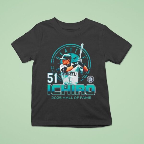 Ichiro Suzuki Seattle Mariners Hall Of Fame T Shirt