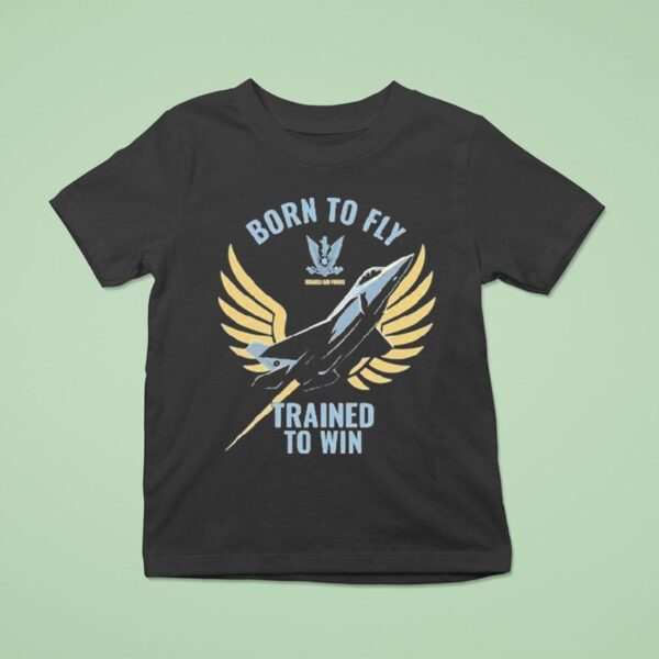 Israeli Air Force Iaf Born To Fly Trained To Win T Shirt