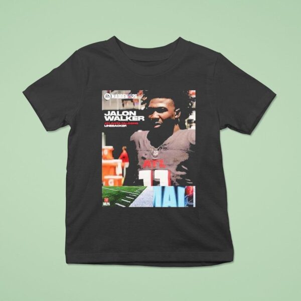 Jalon Walker Atlanta Falcons Rookie Debut Madden Nfl American Football T Shirt