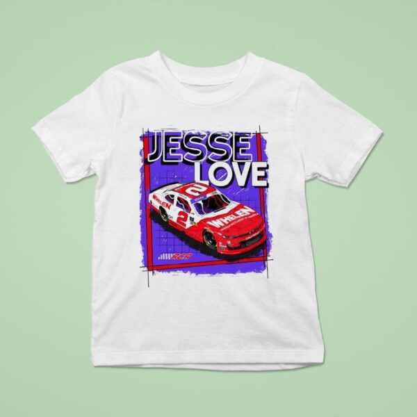 Jesse Love Whelen Chevrolet Nascar Xfinity Series Car T Shirt