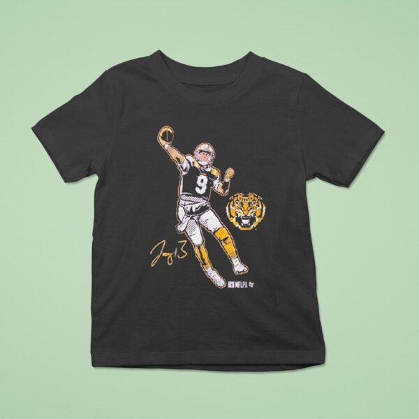 Joe Burrow Superstar Pose Lsu Tigers T Shirt