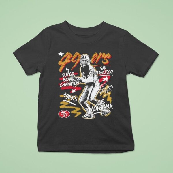 Joe Montana San Francisco Ers X Super Bowl Champion T Shirt