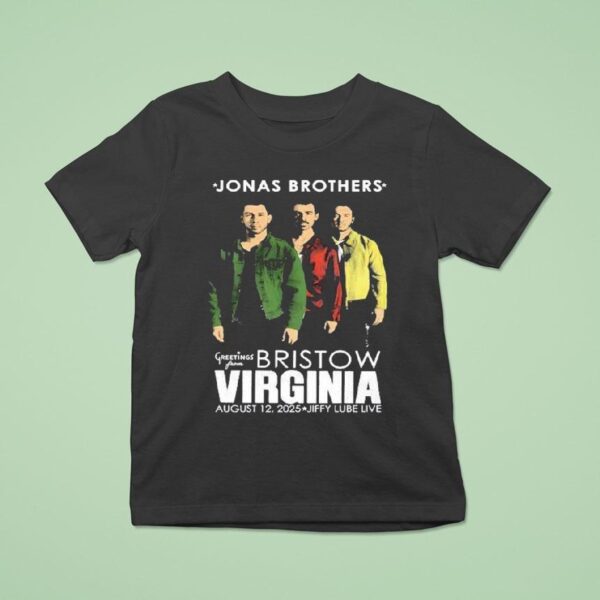 Jonas Brothers Tour At Jiffy Lube Live In Bristow Va Virginia On August Portrai T Shirt