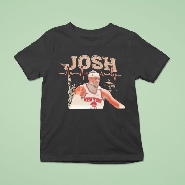 Josh Hart New York Knicks Basketball Heartbeat Vintage T Shirt