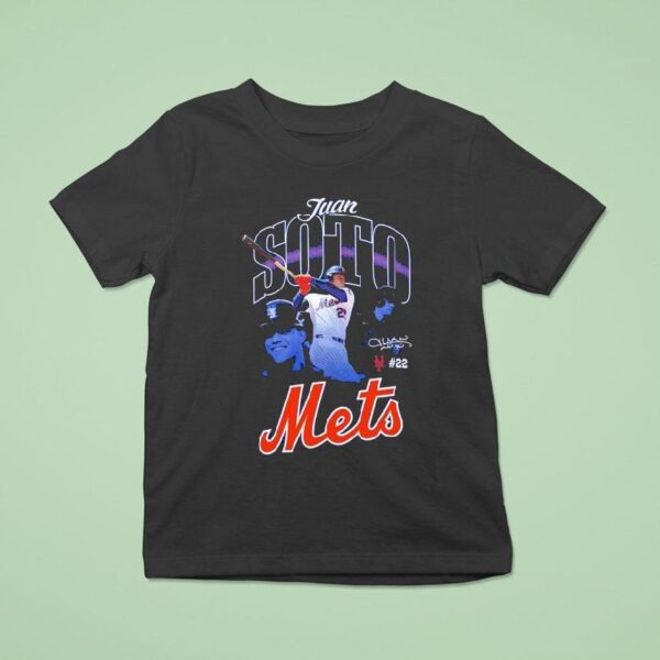 Juan Soto New York Mets Player Graphic Signature T Shirt