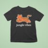 Jungle Vibes Run Wild Tiger Football T Shirt