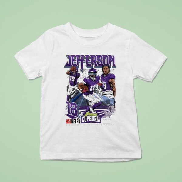 Justin Jefferson Planet Euphoria Baltimore Ravens T Shirt