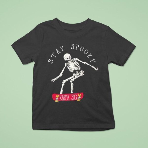 Kappa Sigma Stay Spooky Skeleton Skate T Shirt