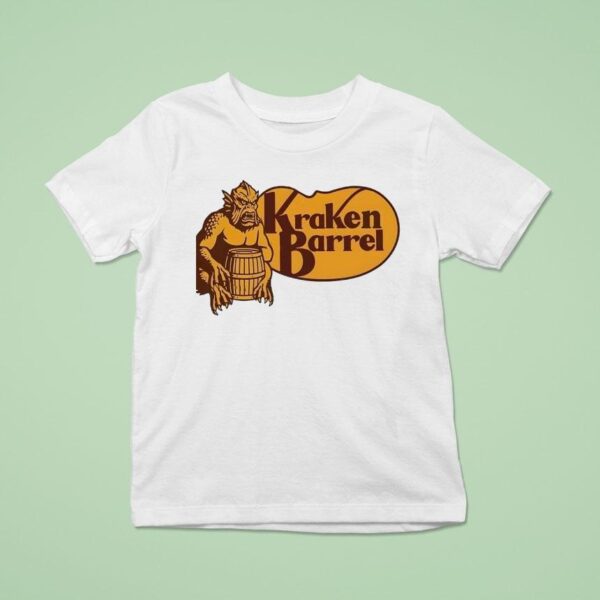 Kraken Barrel Style Cracker Barrel T Shirt