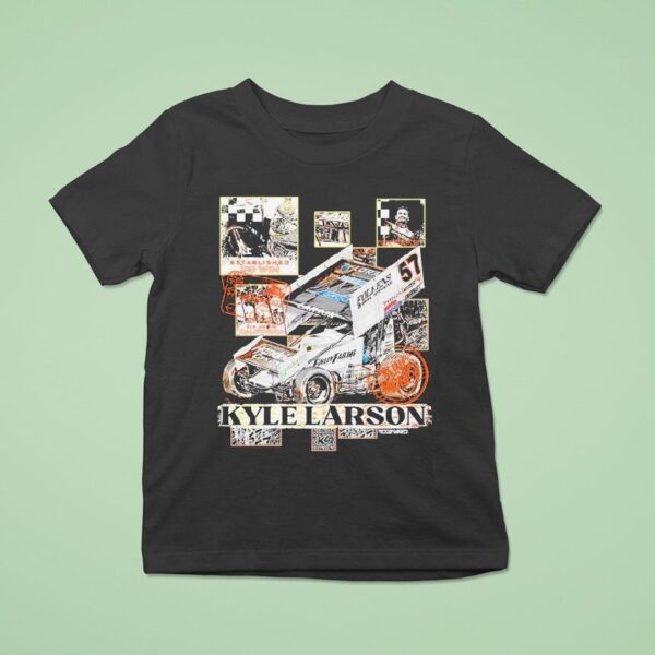 Kyle Larson Checkered Scenes T Shirt