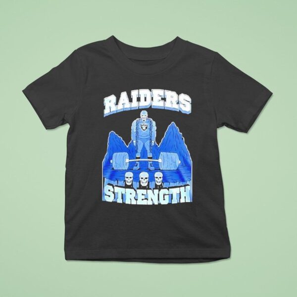 Las Vegas Raiders Strength Skull T Shirt