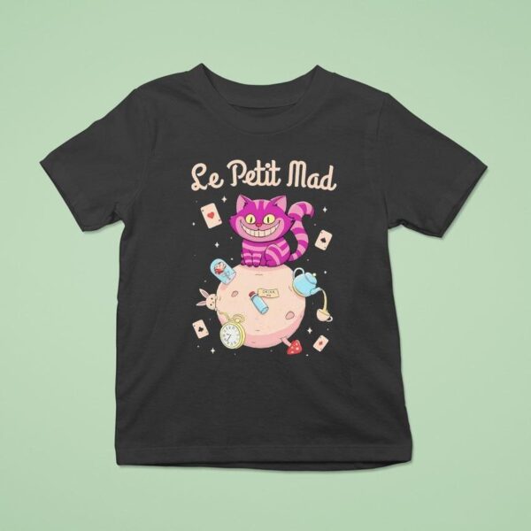 Le Petit Mad The Cheshire Cat From Alice In Wonderland In The Style Of Le Petit Prince T Shirt