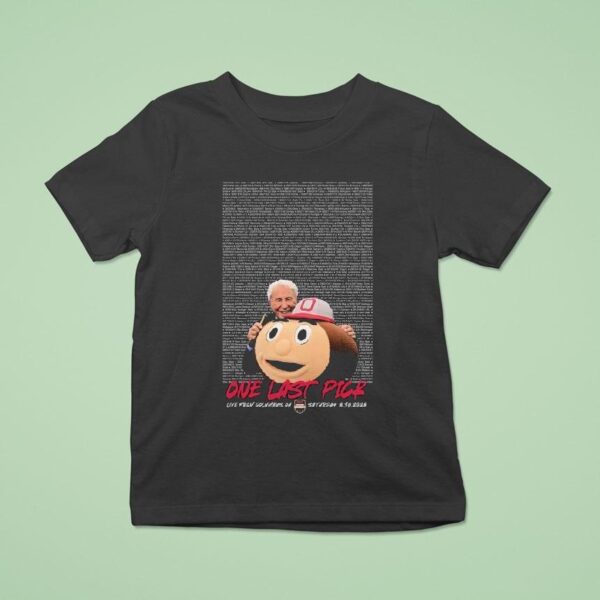 Lee Corso Ohio State Buckeyes College Gameday Corso S Last Pick Brutus Live From Columbus Oh Saturday T Shirt