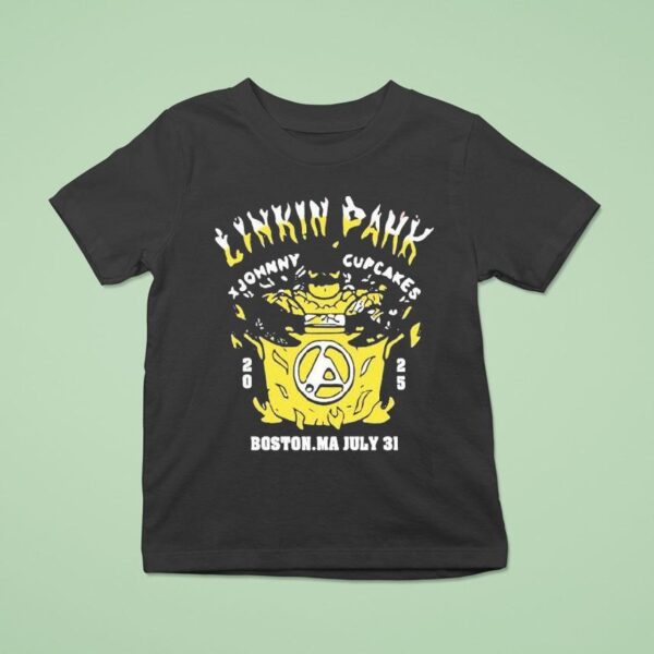 Linkin Park X Johnny Cupcakes July St Boston Ma T Shirt