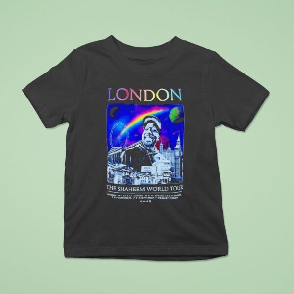London The Shaheem World Tour Vintage T Shirt