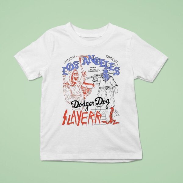 Los Angeles Dodgers Dog Slayers This Will Not End Well For You Hot Dog T Shirt