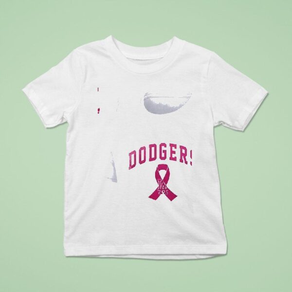 Los Angeles Dodgers Mlb Breast Cancer Awareness T Shirt