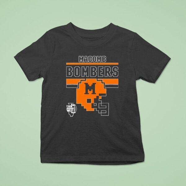 Macomb Bombers Football Pixel T Shirt