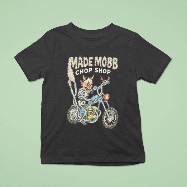 Made Mobb Chop Shop Skeleton Motor T Shirt