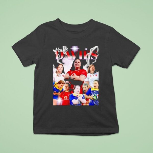 Maisie Davies Cymru Wales Women S Rugby Lightning T Shirt