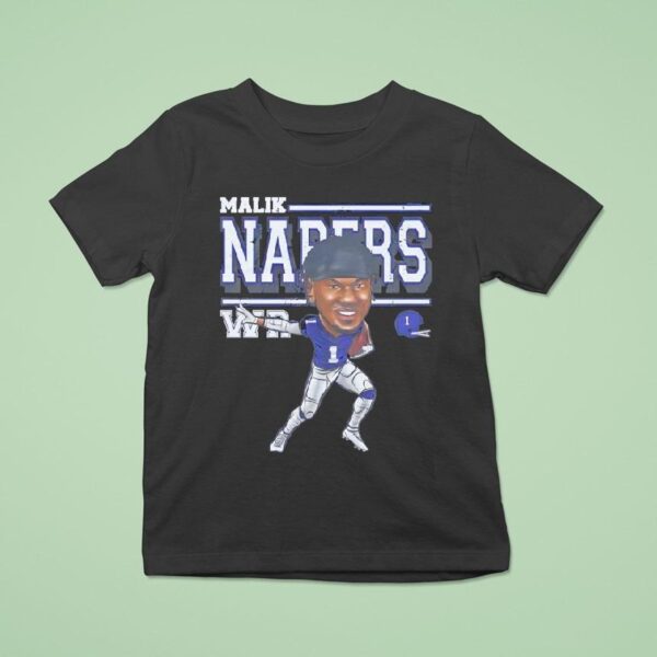 Malik Nabers Wr New York Giants Football T Shirt