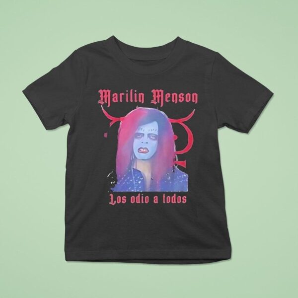 Marilyn Manson Los Odio A Todos T Shirt