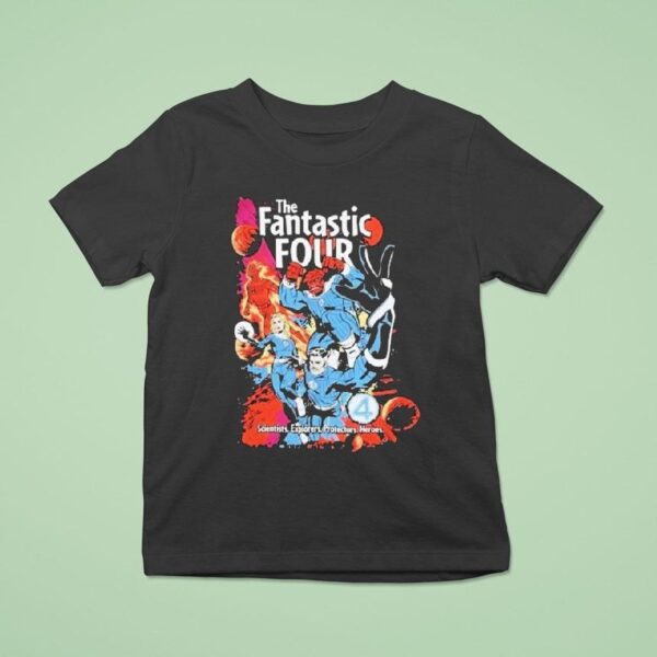 Marvel The Fantastic Scientists Explorers Protectors Heroes Comic Book T Shirt