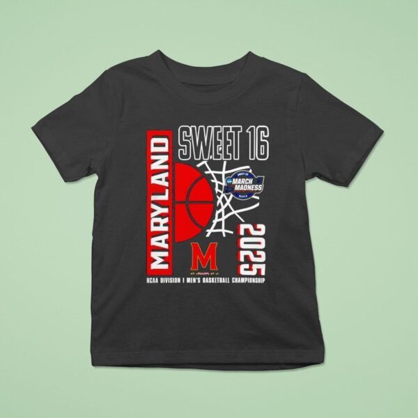 Maryland Terrapins Men S Basketball Tournament March Madness Sweet Ncaa T Shirt