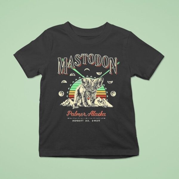 Mastodon Palmer Alaska Bear T Shirt