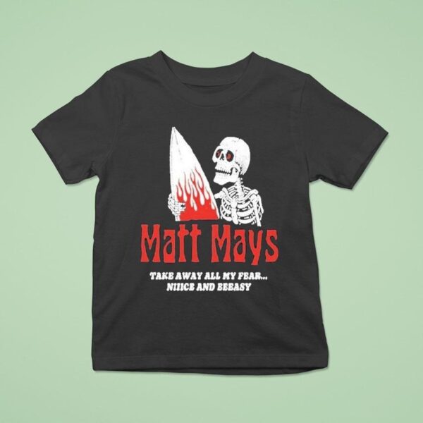 Matt Mays Take Away All My Fear Nice And Easy Skeleton T Shirt