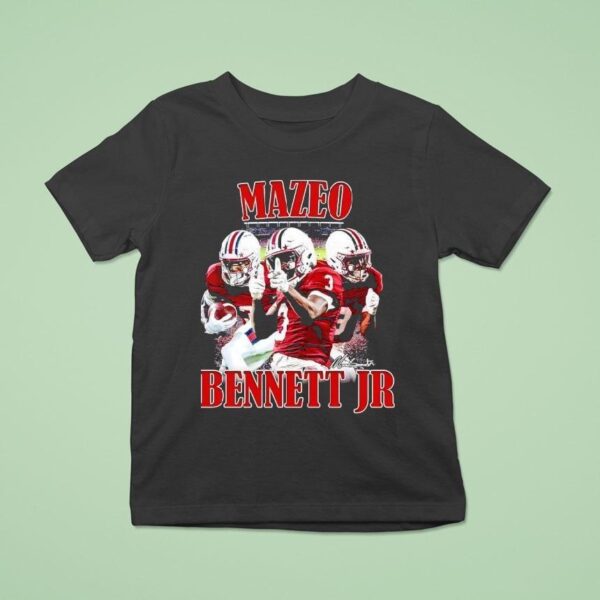 Mazeo Bennett Jr South Carolina Gamecocks Football Signature T Shirt