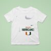 Miami Hurricanes Ncaa One Nation Under God Cross Graphic T Shirt