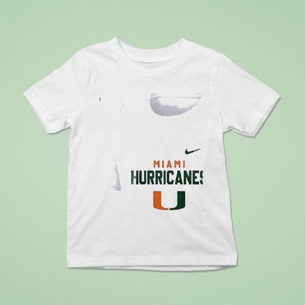 Miami Hurricanes Ncaa One Nation Under God Cross Graphic T Shirt