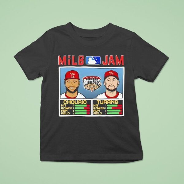 Milb Jam Ackson Chourio And Brice Turang Wisconsin Timber Rattlers T Shirt