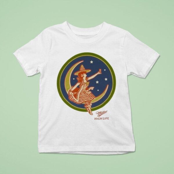 Miller High Life Girl In The Moon T Shirt