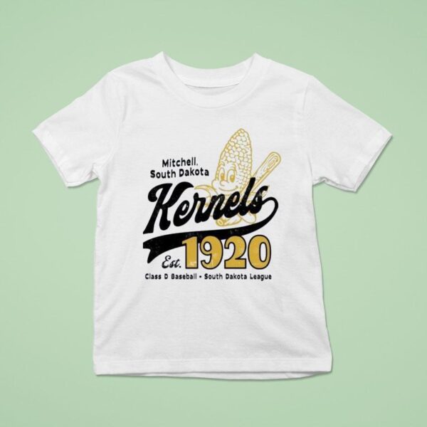 Mitchell Kernels South Dakota Vintage Defunct Baseball Teams T Shirt