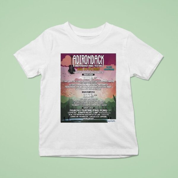 Moe Adirondack Independence Music Festival Line Up On August Th To Th In Lake George Ny At Charles R Wood Park T Shirt