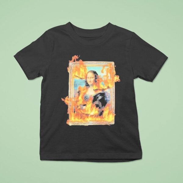Mona Lisa Pleasures Burn Again Flames T Shirt