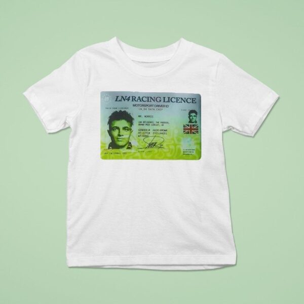 Mr Norris Ln Racing Licence Motorsport Driver Id T Shirt