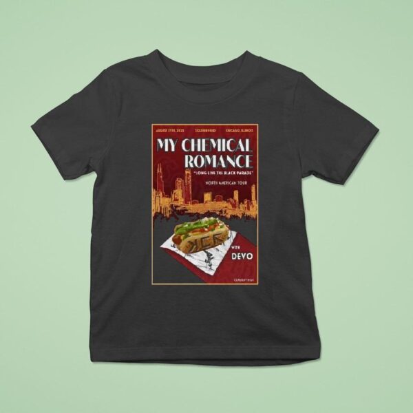 My Chemical Romance August Concert Chicago Il With Devo T Shirt